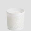 Laser-Cut G Cube Candle - White