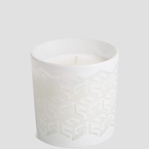 Laser-Cut G Cube Candle - White