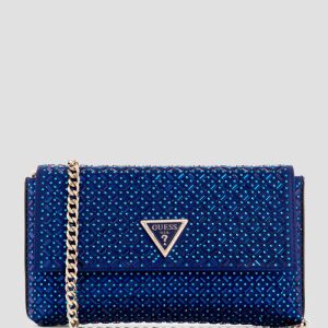Zalina Rhinestone Clutch - Blue