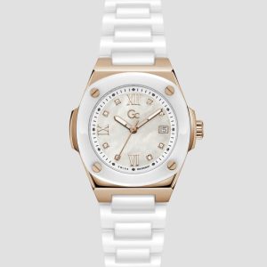 Gc Multi-Tone Chronograph Watch - White