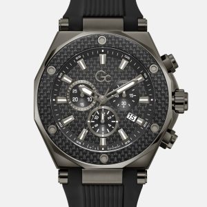 Gc Two-Tone Chronograph Watch - Black