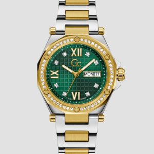 Gc Two-Tone and Green Analog Watch - MultipleColors