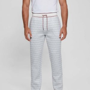 Rolph Signature Cube Pants - White