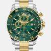 Gc Two-Tone and Green Multifunction Watch - MultipleColors