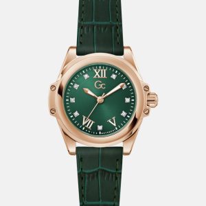 Gc Rose Gold-Tone Leather Watch - MultipleColors
