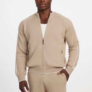 Yaki Full-Zip Sweatshirt - Beige