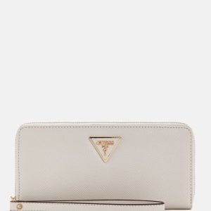 Laurel II Large Zip-Around Wallet - White
