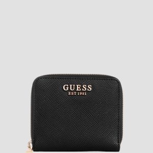 Laurel Small Zip-Around Wallet - Black