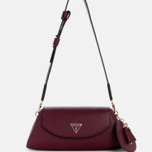 Bolena Faux-Leather Shoulder Bag - Red
